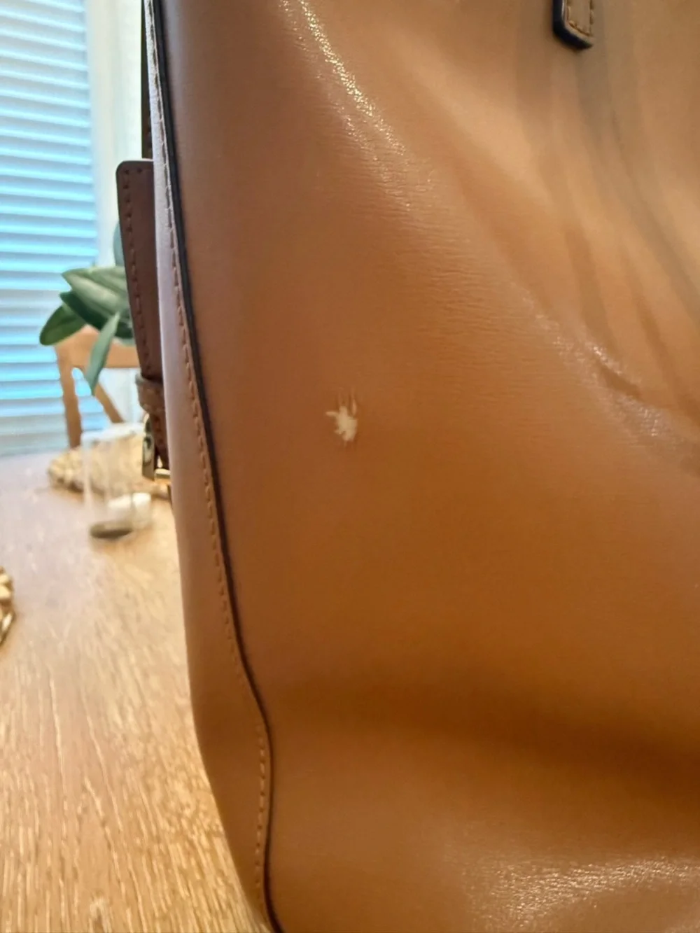NOT FOR SALE!!! Kors Chestnut Leather Tote with Gold Logo